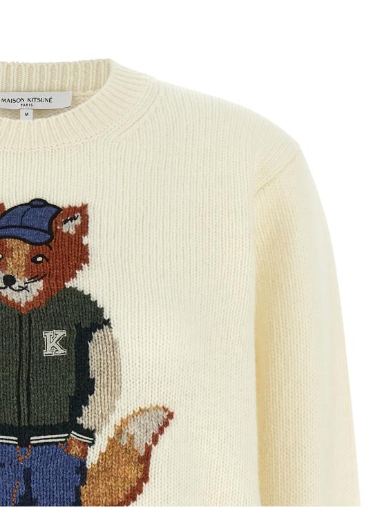 26FW 메종키츠네 가디건 MRWKJ09KT12410383 White - MAISON KITSUNE