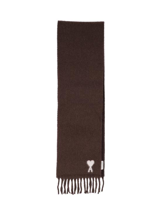 26FW 아미 알파카 아미 드 꾀흐 스카프 USF673 AW0004 2221 BROWN