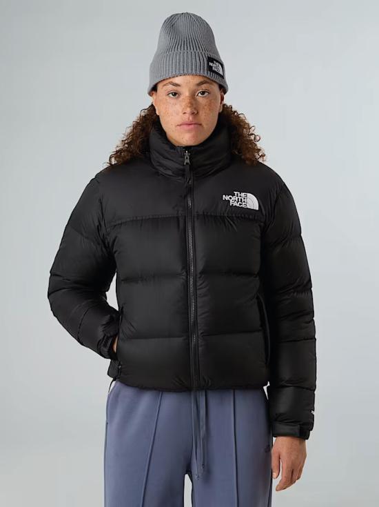 26FW 노스페이스 자켓 Giacca Retro Nuptse Squadrato da Donna Nero - NORTH FACE