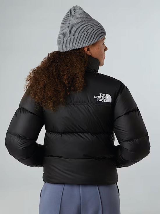 26FW 노스페이스 자켓 Giacca Retro Nuptse Squadrato da Donna Nero - NORTH FACE