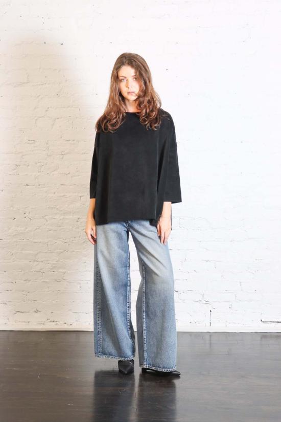 26FW 앨범 디 파밀리아 긴팔 티셔츠 26W12128 BLACK