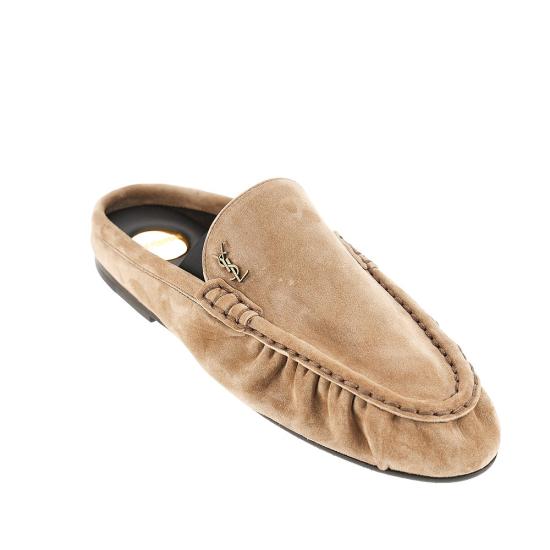 26FW 생로랑 플랫 슈즈 A009QT27DTT Beige - SAINT LAURENT