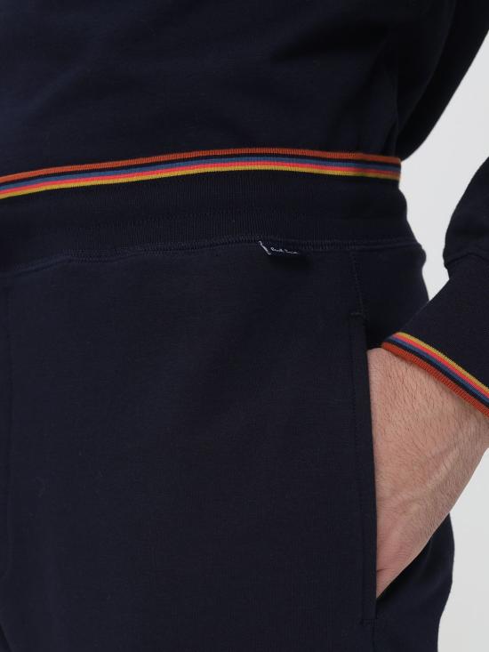 26FW 폴 스미스 아티스트 스트라이프 코튼 라운지 팬츠 M1A373MW125 48 Navy - PAUL SMITH