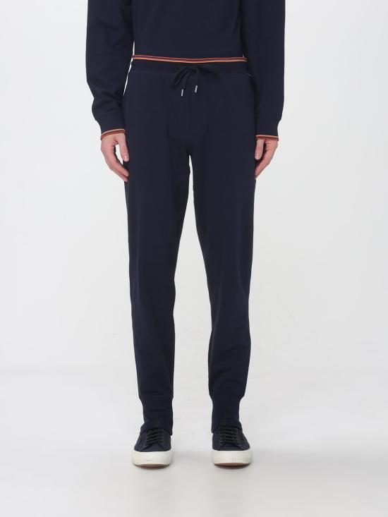 26FW 폴 스미스 아티스트 스트라이프 코튼 라운지 팬츠 M1A373MW125 48 Navy
