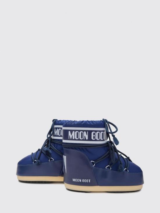 26FW 문부츠 아이콘 나일론 로우 부츠 1409340D F003 Navy - MOON BOOT