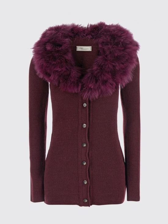26FW 블루마린 스웨터 RF6197MAB39 91317 Burgundy - BLUMARINE
