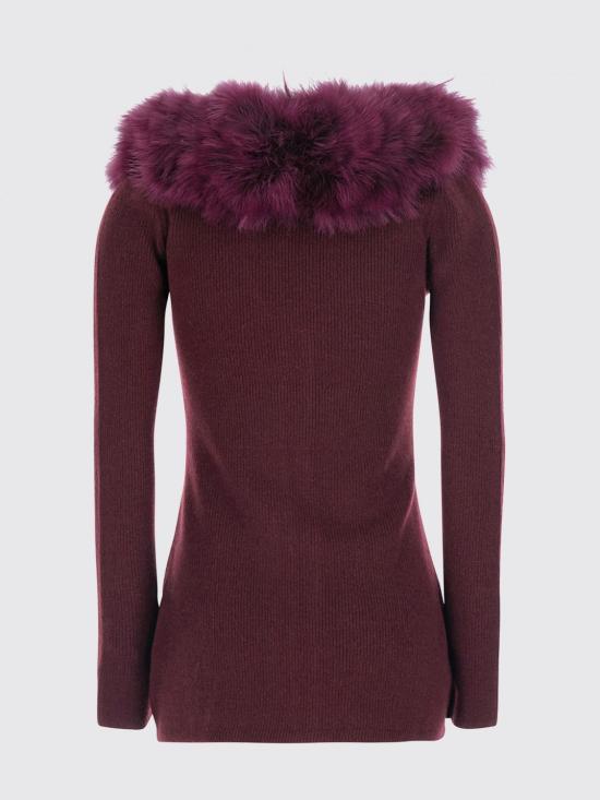 26FW 블루마린 스웨터 RF6197MAB39 91317 Burgundy - BLUMARINE