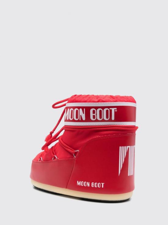 26FW 문부츠 아이콘 나일론 로우 부츠 1409340D D001 Red - MOON BOOT
