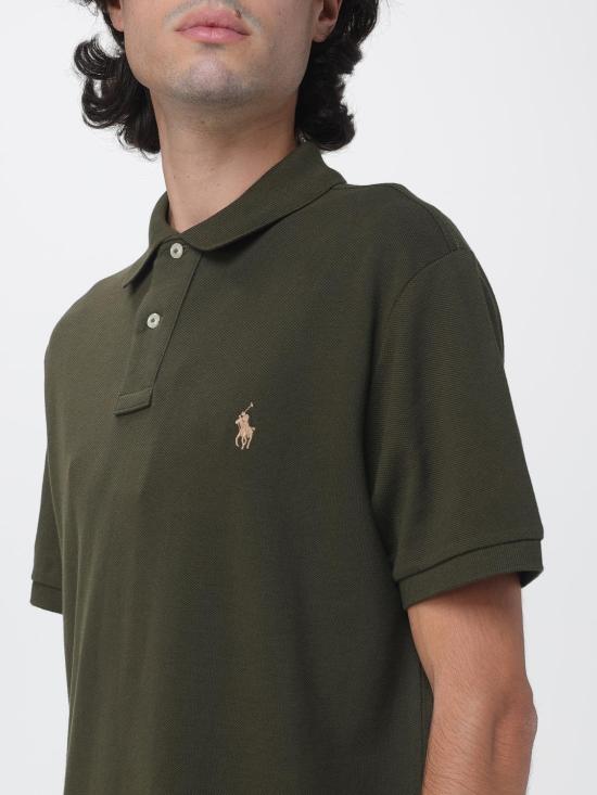 26FW 폴로 랄프로렌 폴로 티셔츠 710680784 541 Olive - POLO RALPH LAUREN