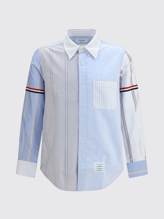 26FW 톰브라운 셔츠 MWL301FF0938 480 Gnawed Blue - THOM BROWNE