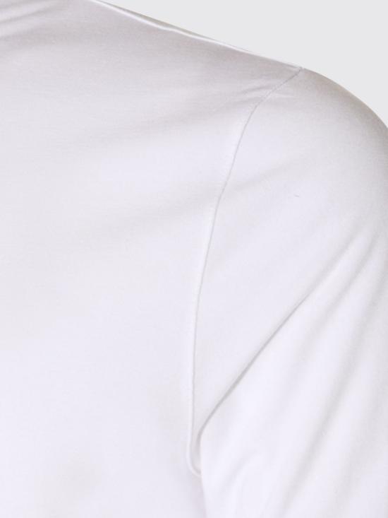 26FW 조르지오 아르마니 반팔 티셔츠 8NST62SJP4ZU 090 White - GIORGIO ARMANI