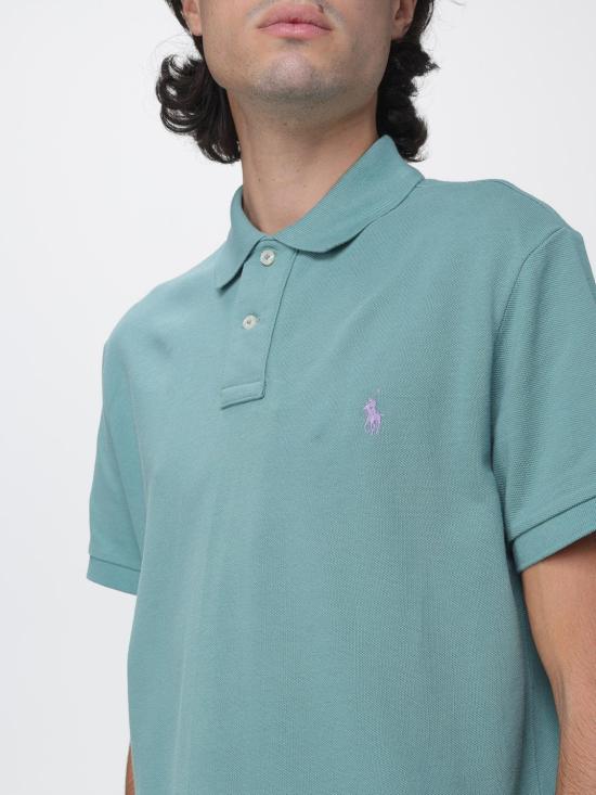 26FW 폴로 랄프로렌 폴로 티셔츠 710680784 536 Forest Green - POLO RALPH LAUREN