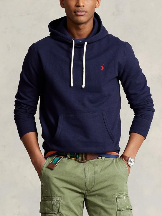 27FW 폴로 랄프로렌 포니로고 자수 후드 티셔츠 710766778 007 NAVY - POLO RALPH LAUREN