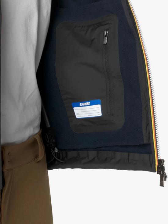27FW 까웨 자켓 K6131BW A3C BLACK BLUE - K-WAY