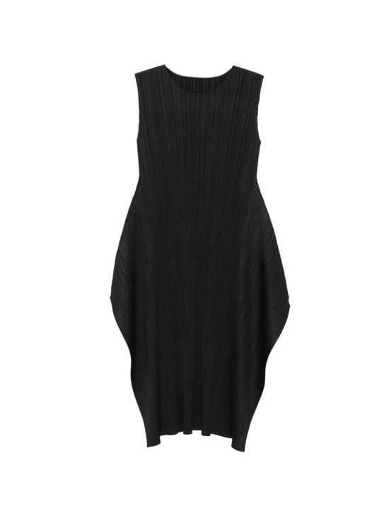 26FW 플리츠플리즈 롱 원피스 PP68JH136 15 BLACK