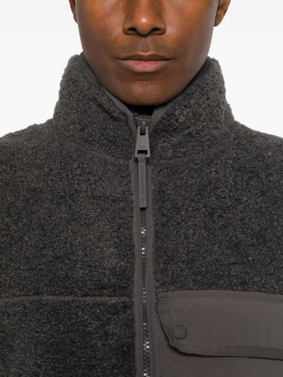 26FW 메종키츠네 니트 베스트 MRMWV12 WM20460438 DARK GREY - MAISON KITSUNE