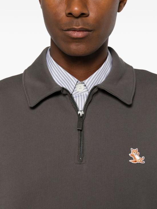 26FW 메종키츠네 긴팔 티셔츠 MRMJS15 KM03410438 DARK GREY - MAISON KITSUNE