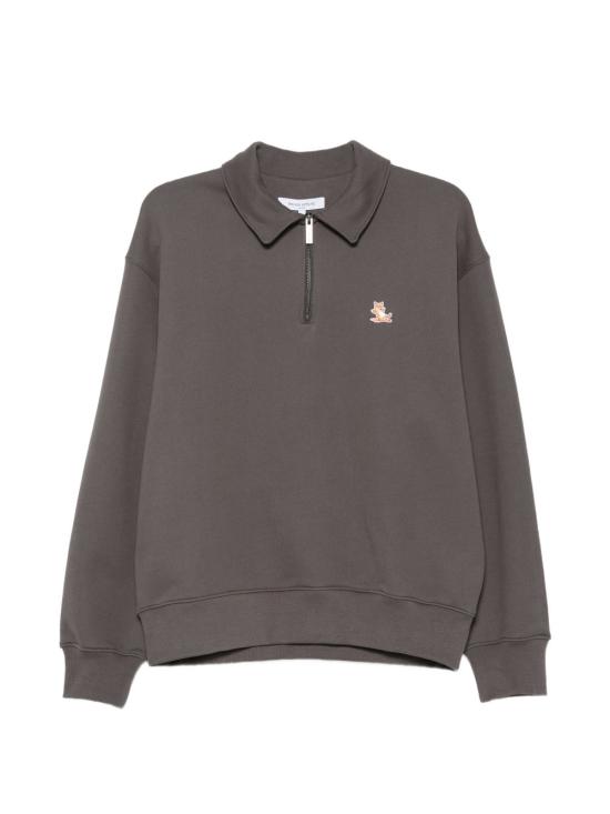 26FW 메종키츠네 긴팔 티셔츠 MRMJS15 KM03410438 DARK GREY