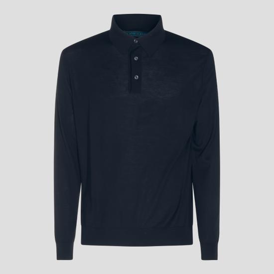 26FW 키톤 폴로 티셔츠 UMK0864 K4012 DARK NAVY DOM