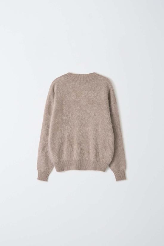  퓨어 캐시미어 엔와이씨 스웨터 퓨어캐시미어 NYC 브러시드 캐시미어 브이넥  토프 - PURECASHMERE NYC