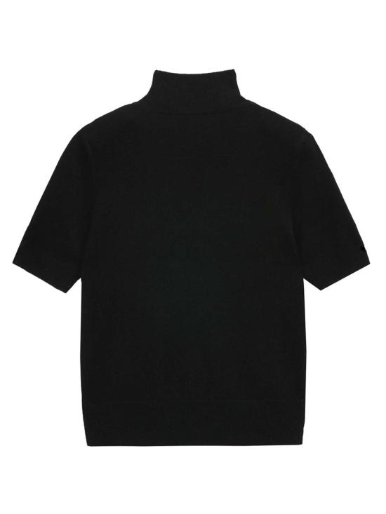  퓨어 캐시미어 엔와이씨 스웨터 퓨어캐시미어 NYC 캐시미어 하이넥 반팔  블랙 - PURECASHMERE NYC