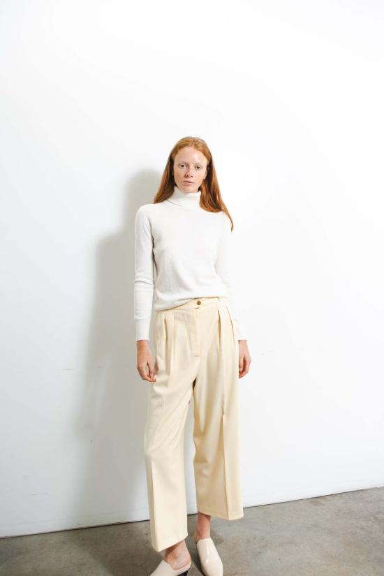  퓨어 캐시미어 엔와이씨 스웨터 퓨어캐시미어 NYC 캐시미어 터틀넥  아이보리 - PURECASHMERE NYC