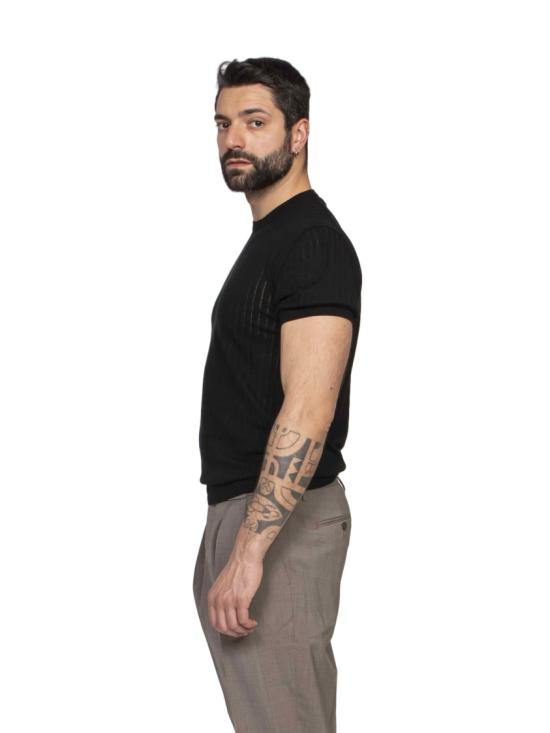 26SS 마우로 오타비아니 반팔 티셔츠 CTS24867 Black - MAURO OTTAVIANI