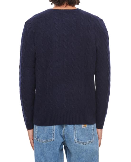  폴로 랄프로렌 케이블 니트 스웨터 710876762002HUNTERNAVY Blue - POLO RALPH LAUREN
