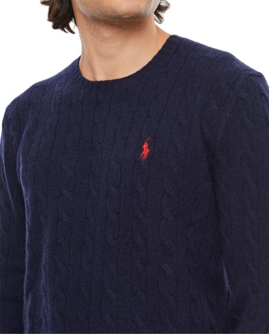  폴로 랄프로렌 케이블 니트 스웨터 710876762002HUNTERNAVY Blue - POLO RALPH LAUREN