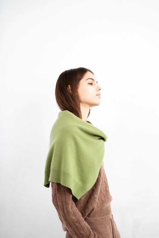  퓨어 캐시미어 엔와이씨 스웨터 퓨어캐시미어 NYC 캐시미어 클래식 V넥  모스 그린 - PURECASHMERE NYC