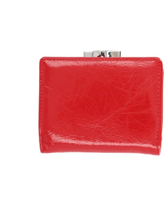 26FW 비비안웨스트우드 크로커다일 엠보스드 프레임 월렛 5115002MW L00EOH401 Red - VIVIENNE WESTWOOD