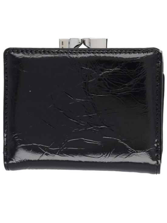 26FW 비비안웨스트우드 크로커다일 엠보스드 프레임 월렛 5115002MW L00EON401 Black - VIVIENNE WESTWOOD