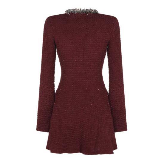 26FW 셀프 포트레이트 원피스 SC26152SBU Burgundy - SELF PORTRAIT