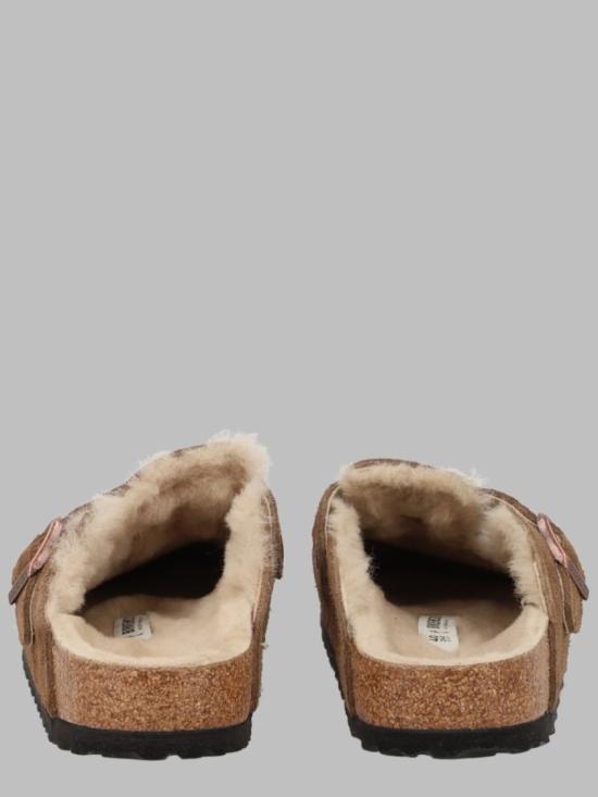 26FW 버켄스탁 보스턴 시어링 스웨이드 뮬 1032432 DARKTEA Brown - BIRKENSTOCK