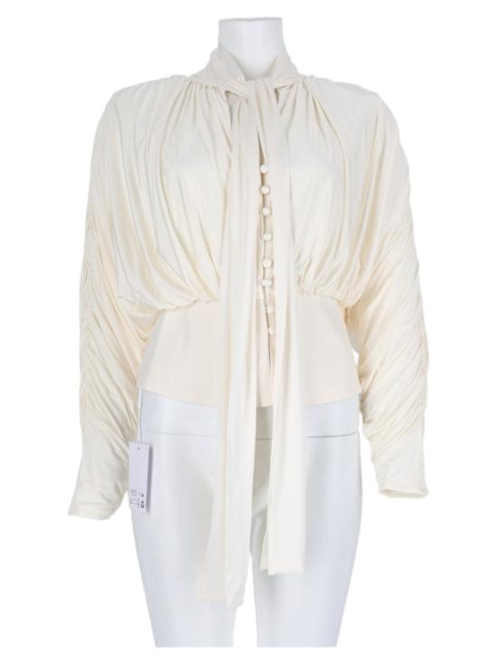 26FW 셀프 포트레이트 탑 AW26 009TB C CREAM White