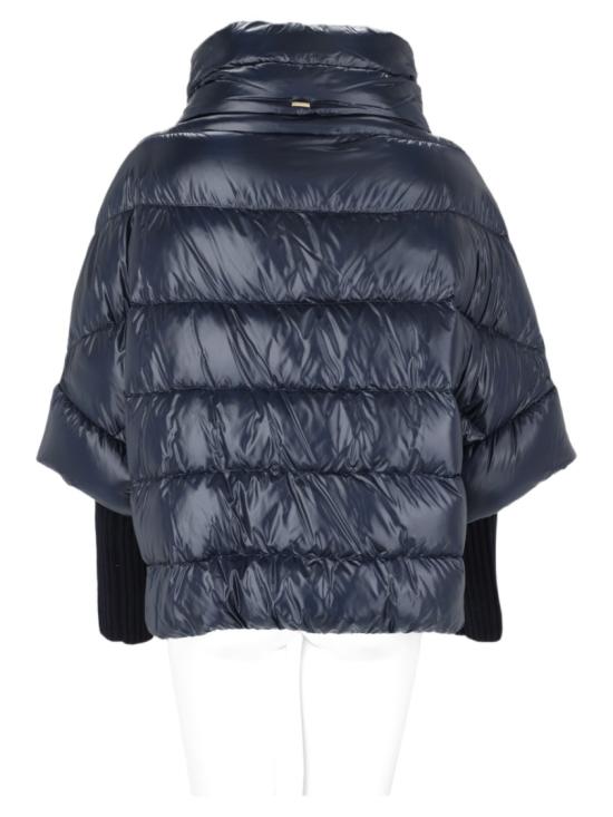 26FW 에르노 하이넥 퀼팅 케이프 다운 재킷 PI002256D 12017Z9200 Grey - HERNO