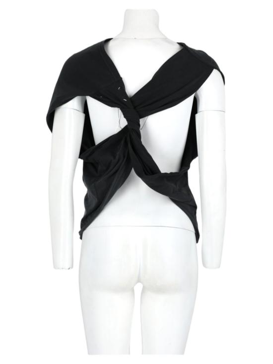26FW 마르지엘라 업사이드 다운 트롬프뢰유 탑 S29NL0063 S24575980 Black - MAISON MARGIELA