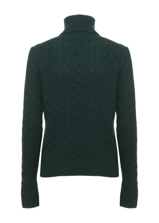 26FW 폴로 랄프로렌 울 캐시미어 케이블 니트 터틀넥 211888686500 Green - POLO RALPH LAUREN