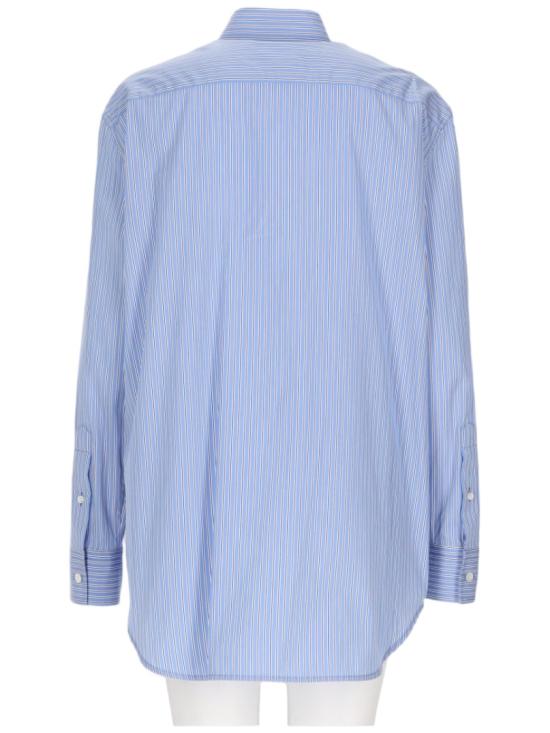 26FW 발렌시아가 스트라이프 포플린 셔츠 872124 TUM284202 Blue - BALENCIAGA
