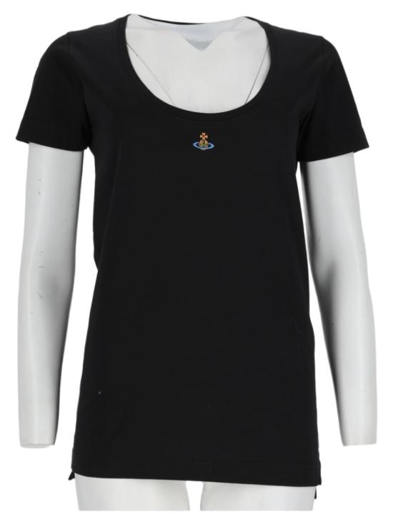 26FW 비비안웨스트우드 롤로 티셔츠 3G01002G J00BLN401 Black
