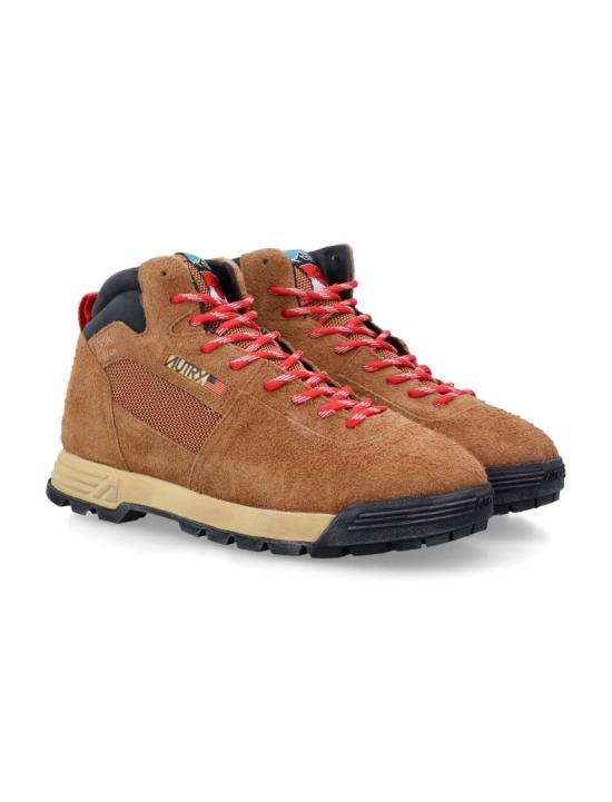 26FW 오트리 말라 부츠 가죽 스웨이드 HBMMND14C Brown - AUTRY