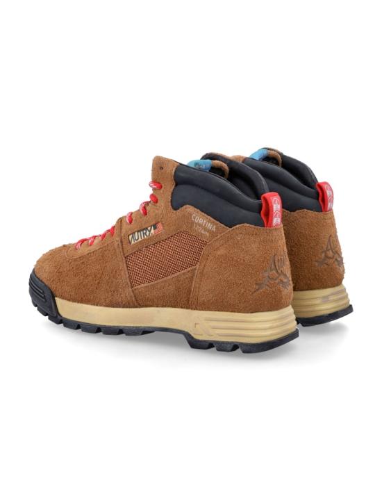 26FW 오트리 말라 부츠 가죽 스웨이드 HBMMND14C Brown - AUTRY