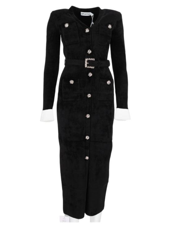 26FW 셀프 포트레이트 원피스 AW26 099M B BLACK
