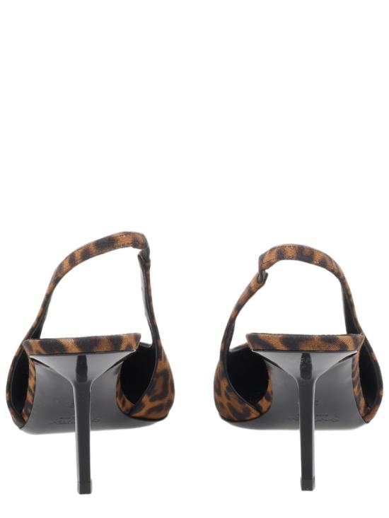  생로랑 바빌론 카산드르 레오파드 슬링백 펌프스 A001KI AAC9R2038 Brown - SAINT LAURENT