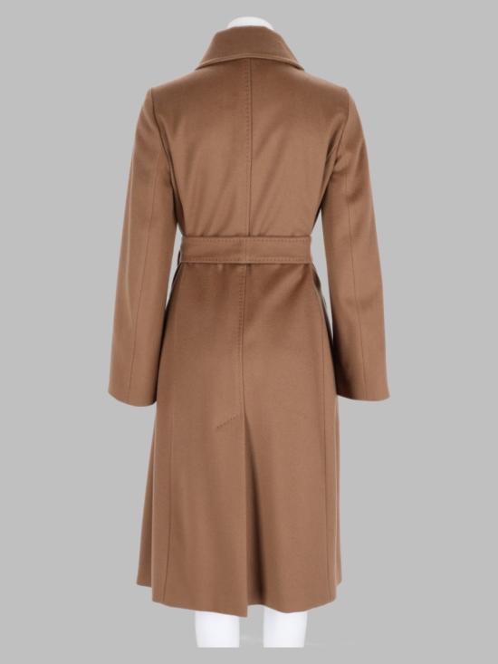 26FW 막스마라 비콜라그 벨티드 롱 코트 2626016152600 587095 Brown - MAX MARA