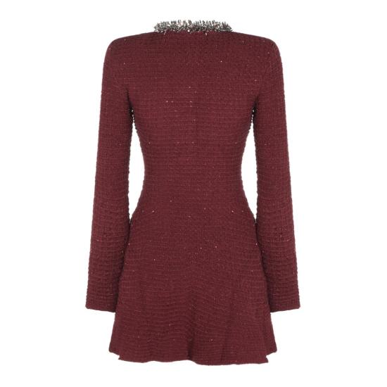 26FW 셀프 포트레이트 원피스 SC26152SBU Burgundy - SELF PORTRAIT