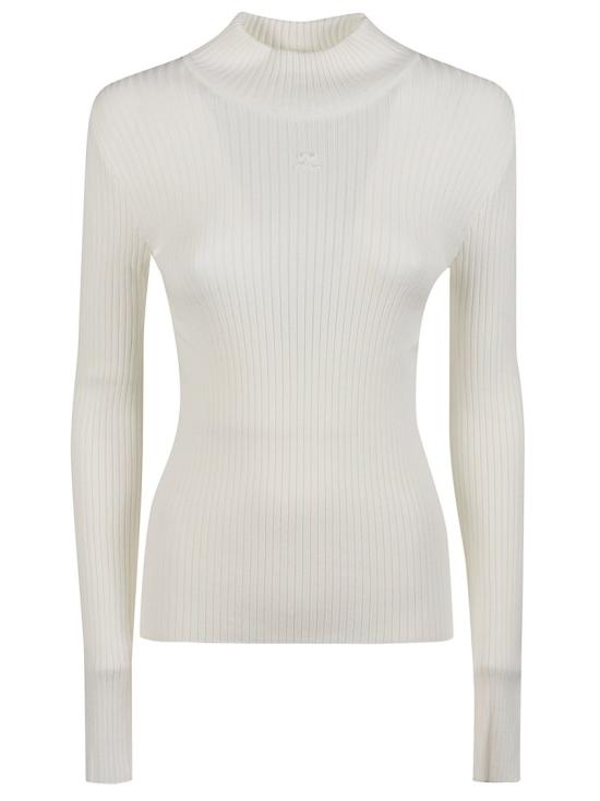 26FW 쿠레쥬 니트웨어 PERMPU022FI0001 White