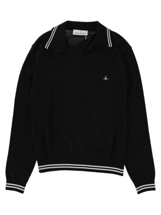 26FW 비비안웨스트우드 폴로 티셔츠 27010038 Y001VN402 Black