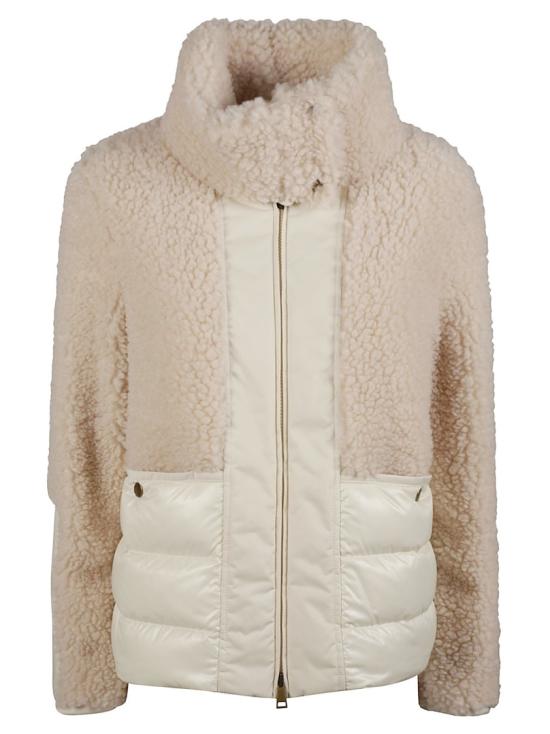 26FW 몽클레어 글로리우스 후드 테디 쇼트 다운 재킷 L2 093 1A002 17 89B1S Neutrals