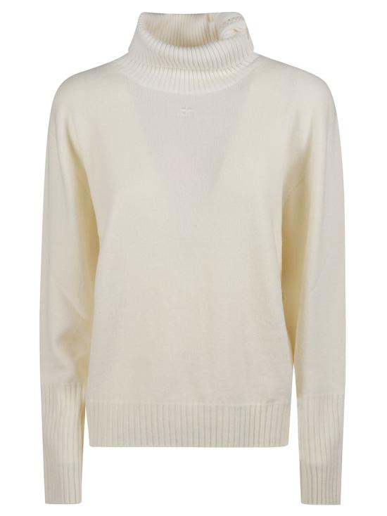 26FW 쿠레쥬 니트웨어 326MPU293FI0062 White